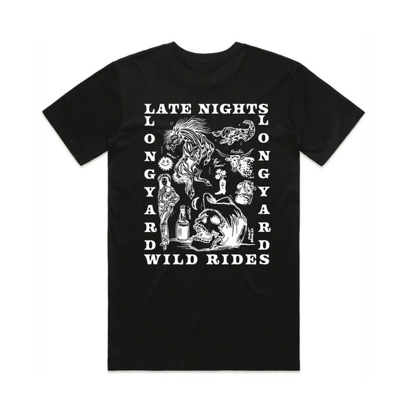 Late Nights Wild Rides (Womens) - Black