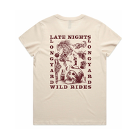 Late Nights Wild Rides ( WOMENS) - Cream